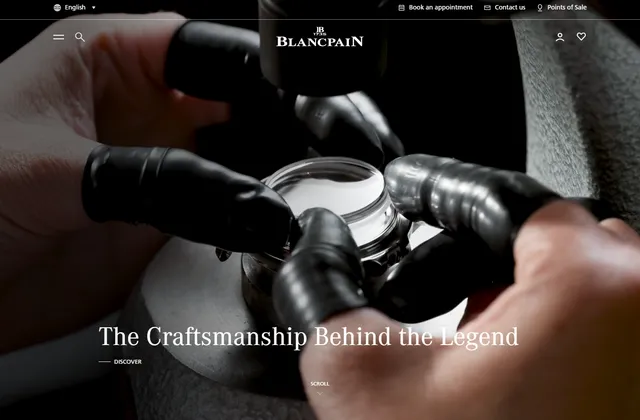 Náhled webu blancpain.com